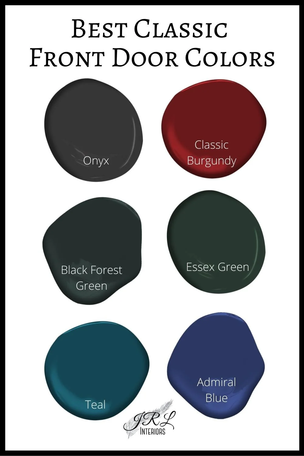 Popular front cheap door colors